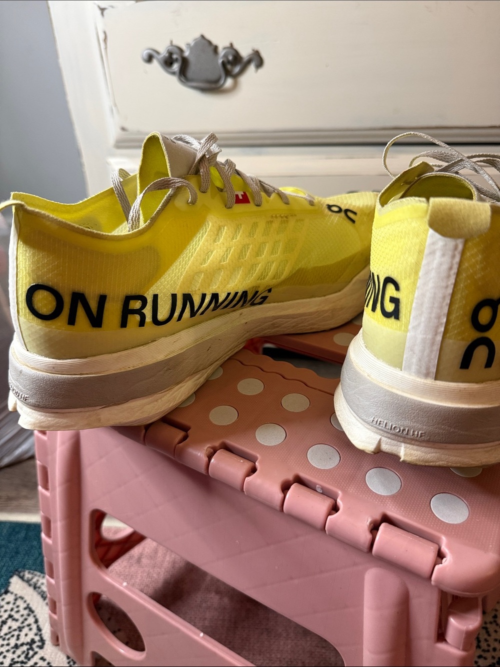 OnCloud CloudBoom Strike Women’s Running Shoes - Yellow - Picture 3 of 16